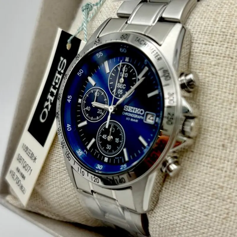 Seiko Spirit Classic Chronograph Sporty-elegant Men's Watch- SBTQ071